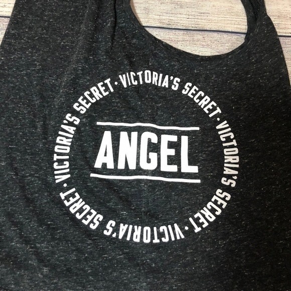 Victoria's Secret Black Racerback Logo Tank - Picture 5 of 6